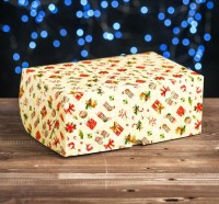 Коробка под 6 капкейков новогодняя БЕЗ ОКНА (подарки)