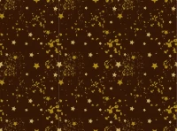 Коробка РК для пряников 12*12*3 коричневые звезды