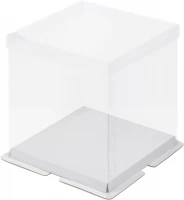 Коробка РК премиум 23,5*23,5*22 для торта, белая