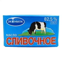 Масло сливочное "Экомилк" 180 г 82,5%
