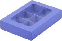 Коробка РК 6 конфет лаванда 155*115*30